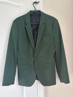 ASOS Dark Green Two-Button Blazer